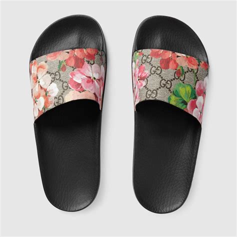 gucci slides women floral